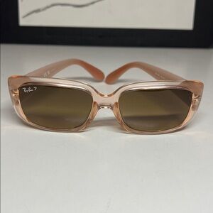 Ray-Ban RB4389 Transparent Brown Gradient Glass Polarized Len Women’s Sunglasses